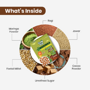 CoreEat's Breakfast Crunch Combo - Multi Grain Choco Fills +  Black Rice Choco Crunch + Moringa Choco Crunch