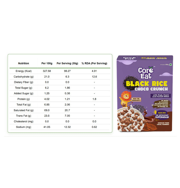Black Rice Choco Crunch | 250g Banner Mobile