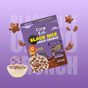 CoreEat's Breakfast Crunch & Spread Combo - Hazelnut Chocolate Spread + Black Rice Choco Crunch