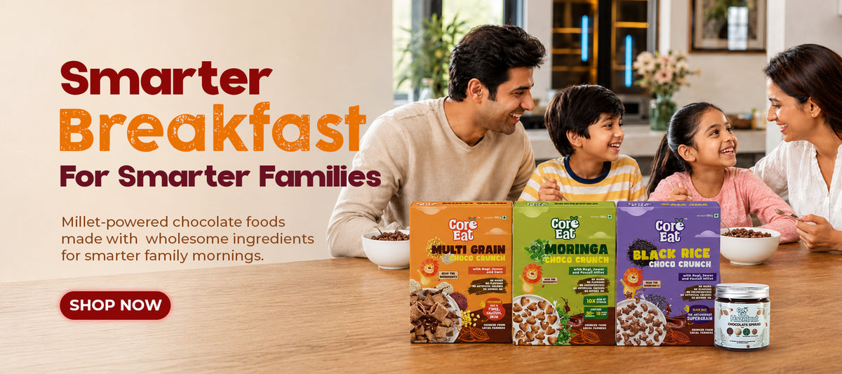 Core Eat Healthy Millet Snacks, Spreads & Pancake Mixes Online -Coreeat