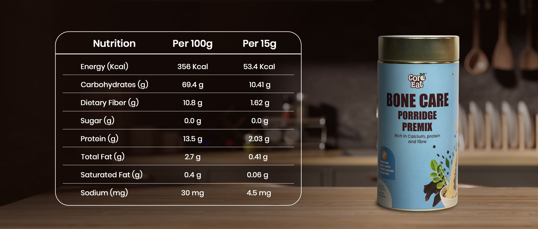 Bone Care Porridge Premix Banner Desktop